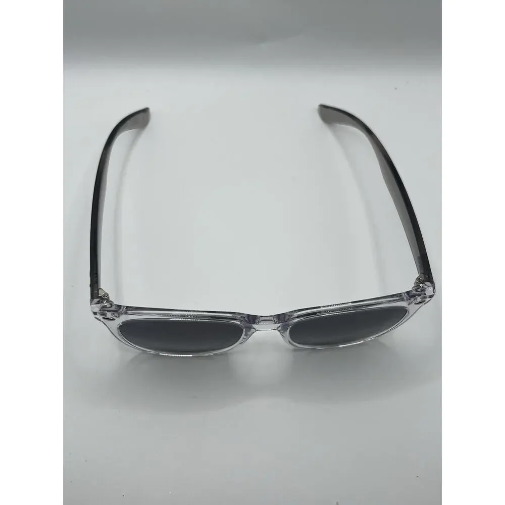 Ray-Ban Sunglasses Polished Crystal Gray Tinted RB 4379D 6598/11 55mm with Case